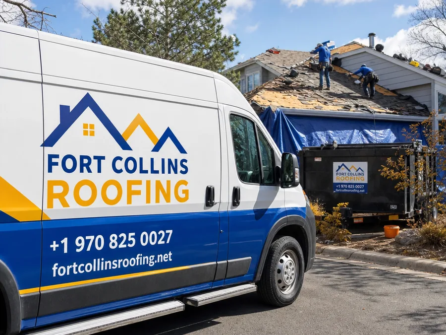 Local Fort Collins roofing professionals at work
